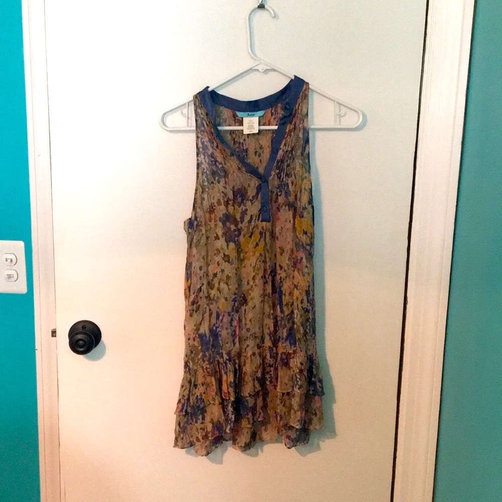 🍀GUESS SILK Sleeveless gauzy top